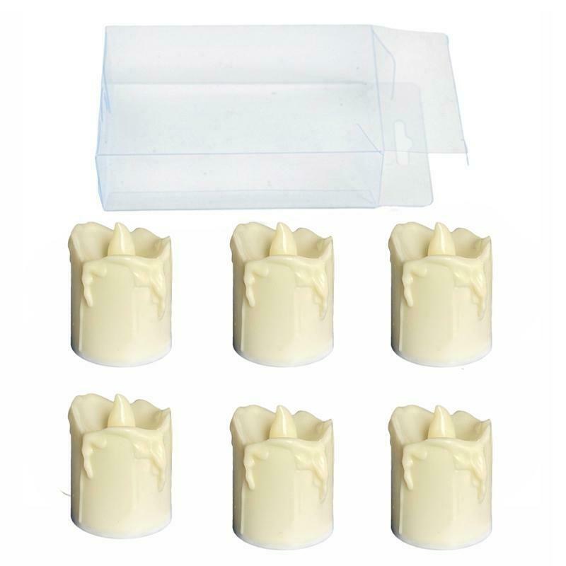 6pcs Flameless LED Tea Light Candles Battery Operated Tealight for Wedding Party