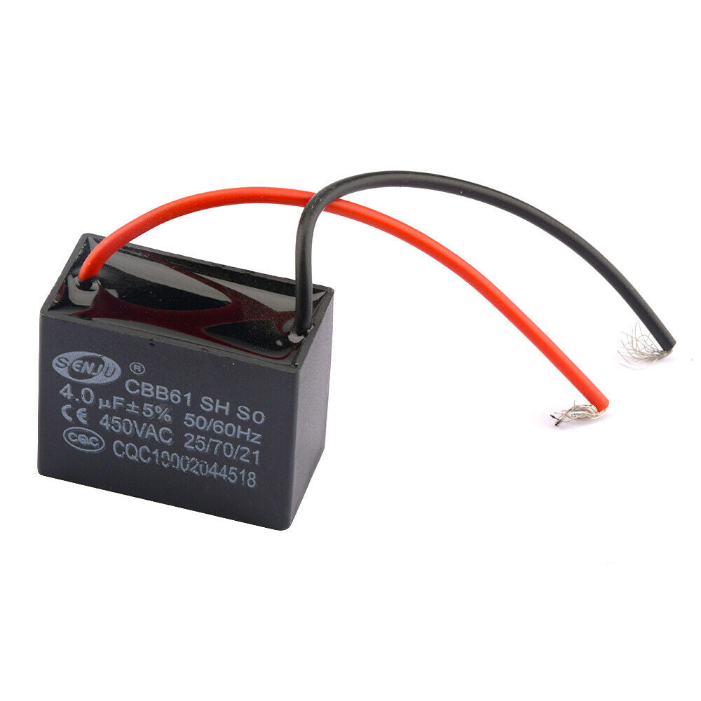 AC 250V 4UF CBB61 Rectangle Non Polar Motor Strating Capacitor