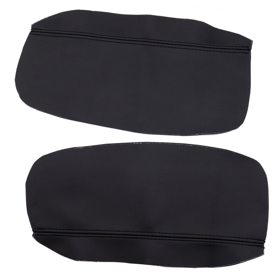 2x Synthetic Leather Console Armrest Lid Cover Skin fit for Acura RL 2005-10 BK