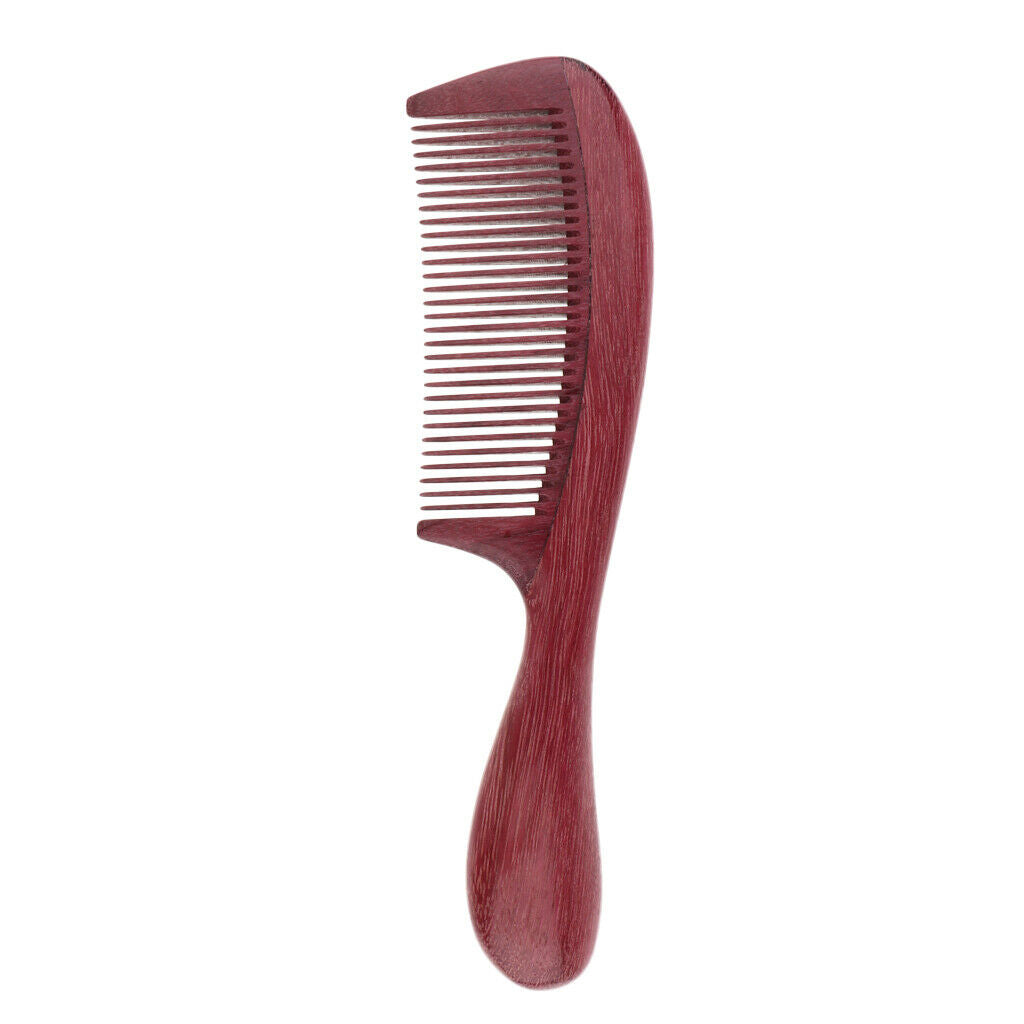 Natural Purple Heart Wood Comb Anti-Static Scalp Massage Comb for Home Travel