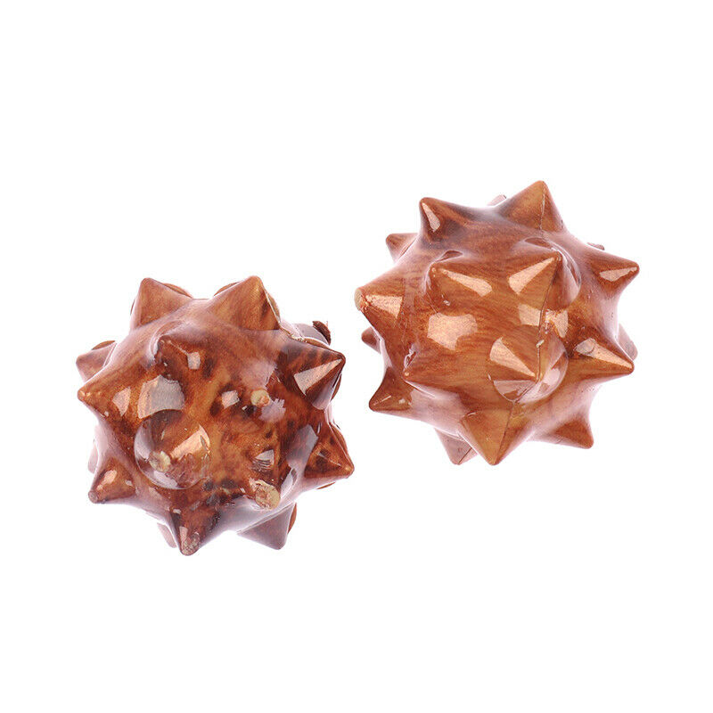 1Pair Wood Hand Massage Ball Palm Acupuncture Point Palm Massage Ball Eld.l8