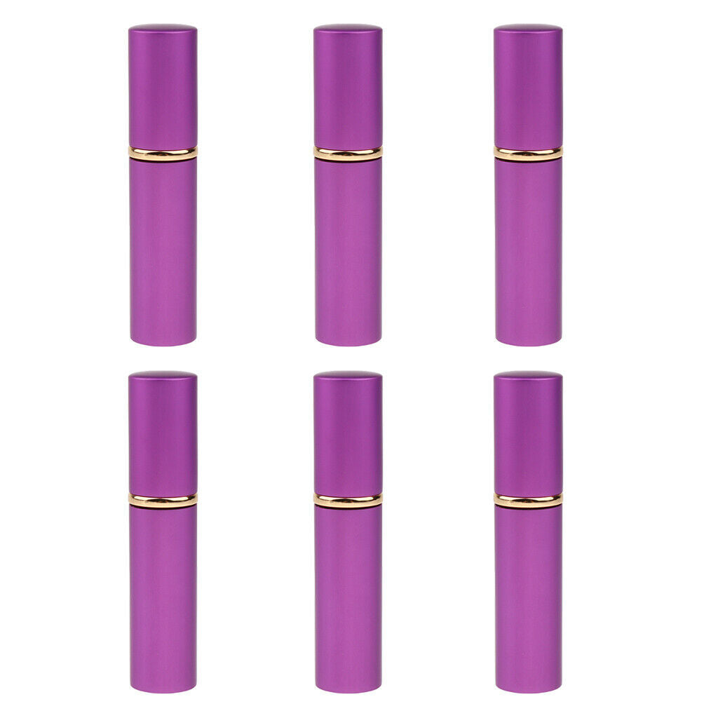 6 Pcs Refillable Spray Bottles  Moisturizing Perfume Toner - Purple, as