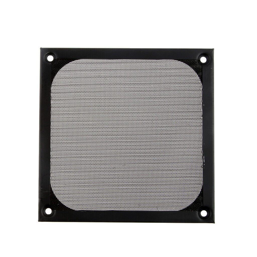 Aluminum Alloy Fan Filter Dust Guard Cover for PC Case Fan Black 120mm