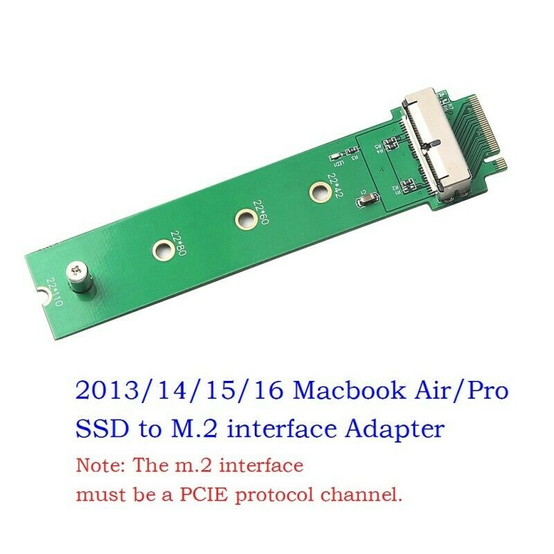 for 12+16pin MacBook Air Pro SSD to pcie m.2 interface Adapter for Desktop PC