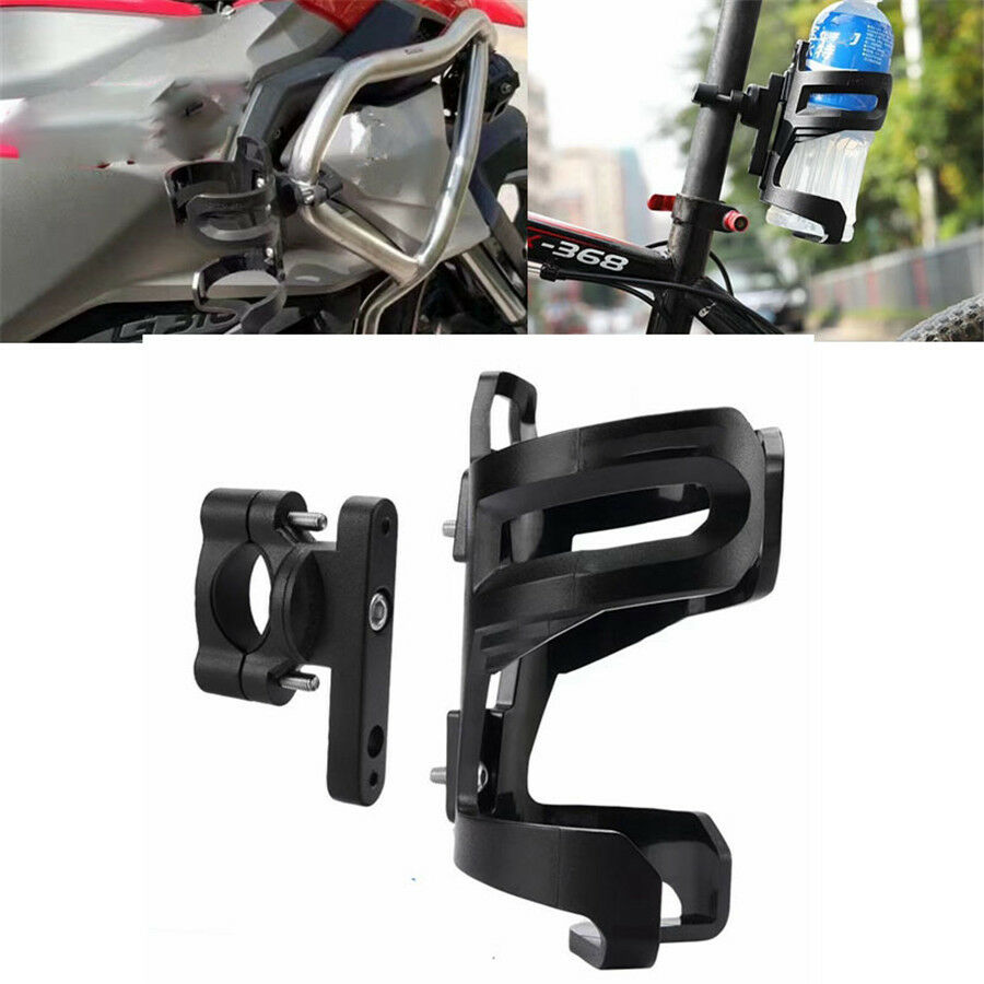 Motorcycle Bike Crash Bar Water Bottle Guard Bicycle Drinking Cup Bracket Holder