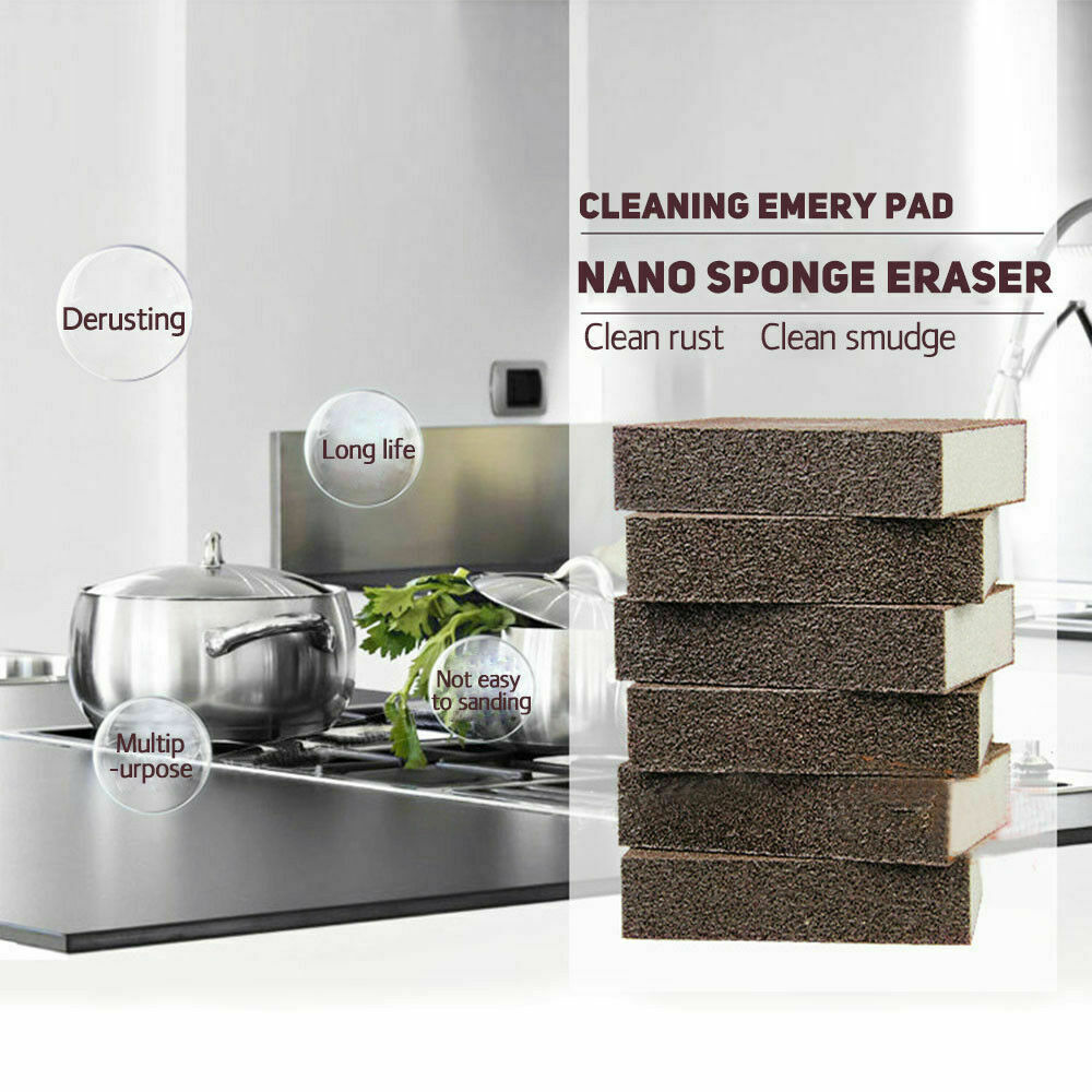 5Pcs Nano Emery Multifunction Magical Cleaning Sponge Eraser Cleaner Pad Foam
