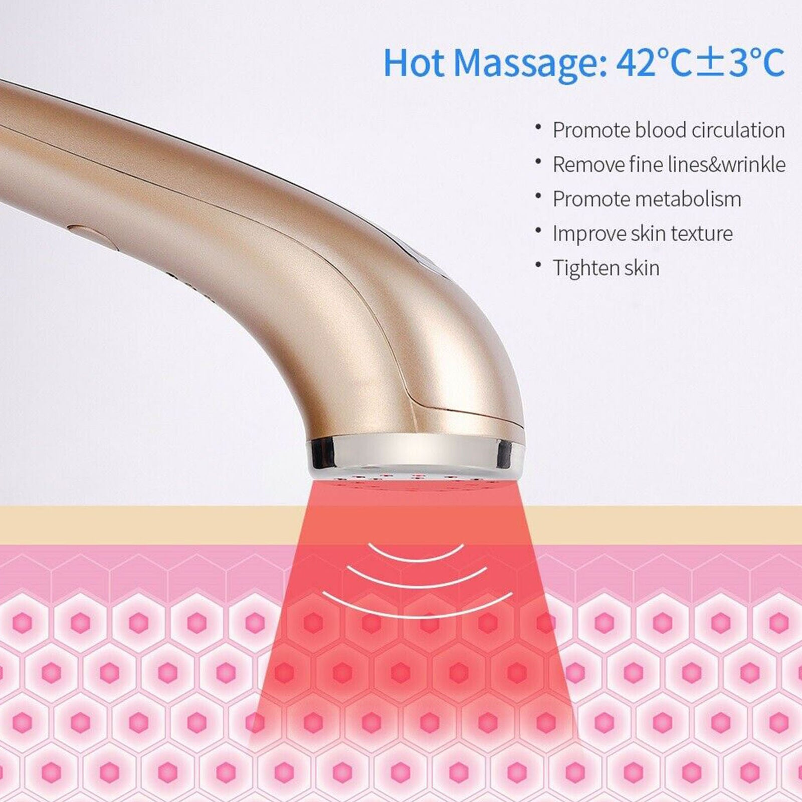 Infrared Heating Red LED Light Therapy Massager Skin Rejuvenation Beauty Machine