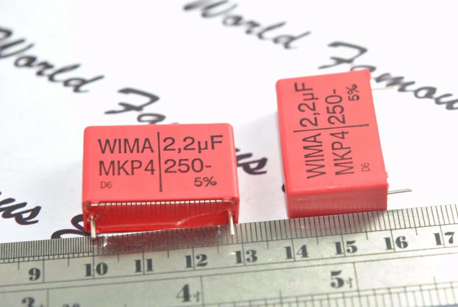 2pcs - WIMA MKP4 2.2uF (2,2µF) 250V 5% pitch:27.5mm Capacitor