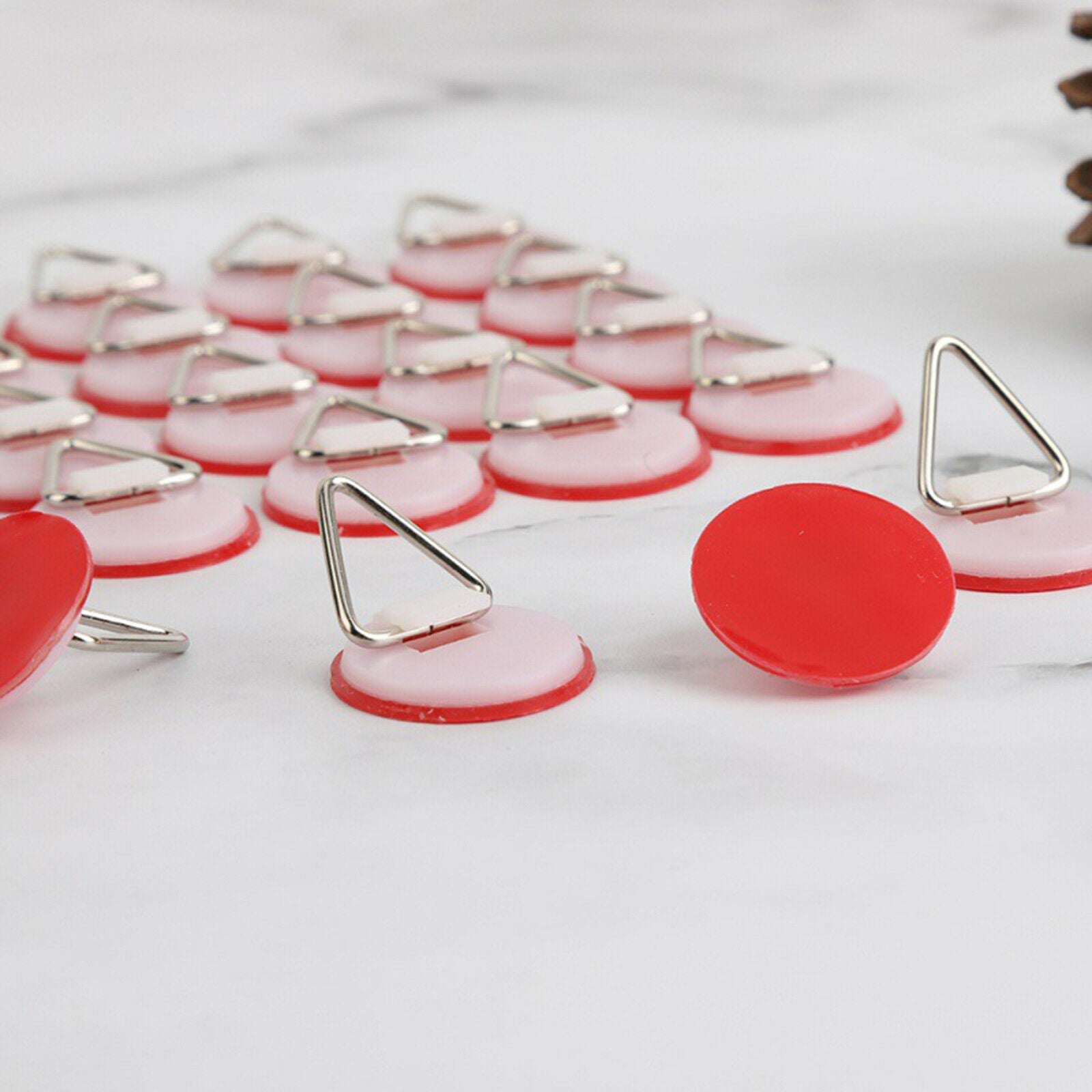 20 Pcs Adhesive Plate Hangers For Wall Disc Hanger Invisible Picture Holder