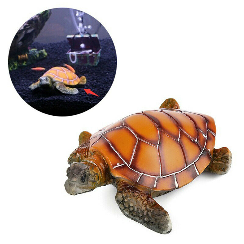 Aquarium Ornament Polyresin Tortoise Artificial Fish Tank Turtle DecorationBDAU