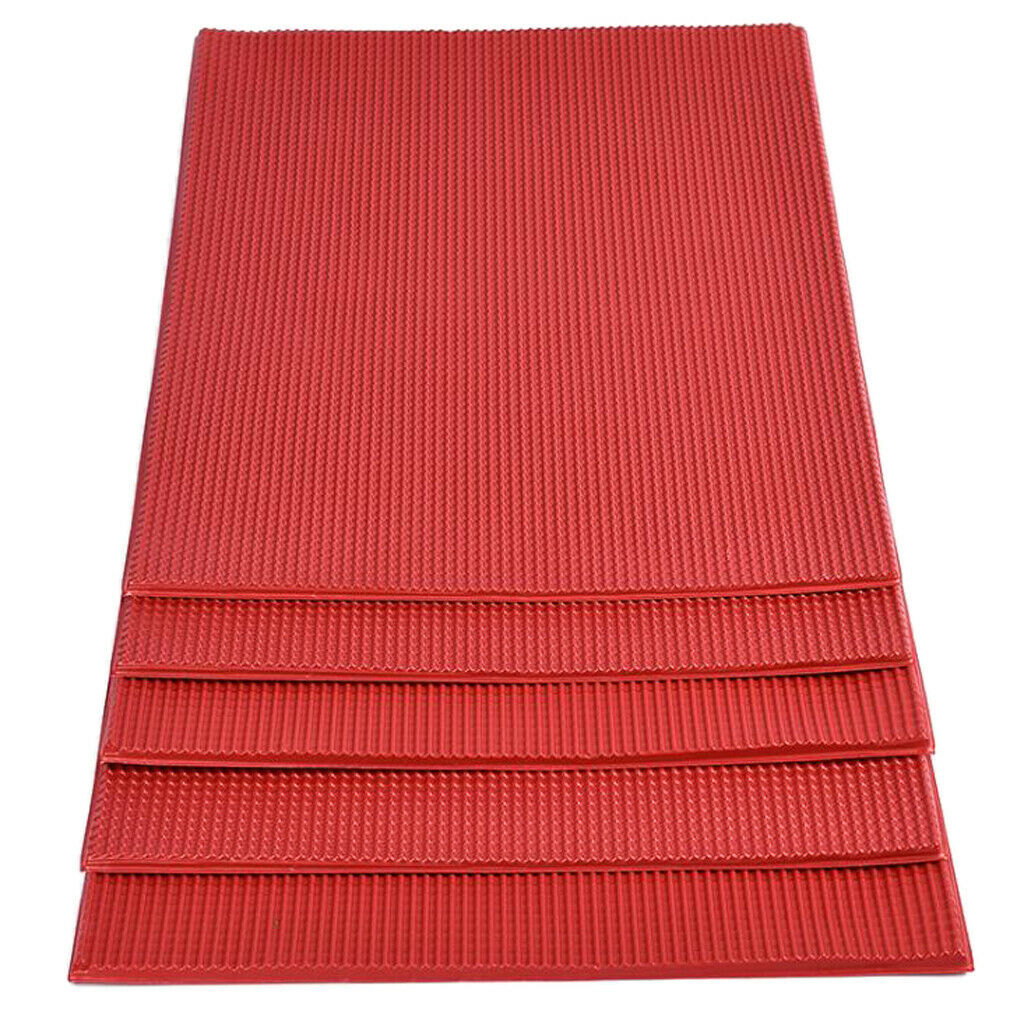 5pcs Red Sheet Rooftop Home Garden Decoration