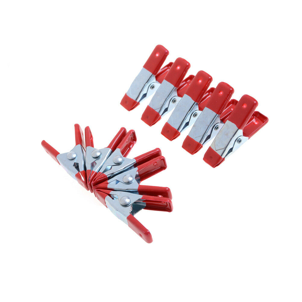 10PCS Metal Spring Clamps 2" Clip Soft Plastic Tips Grip Photos Craft  ~AUQ XC