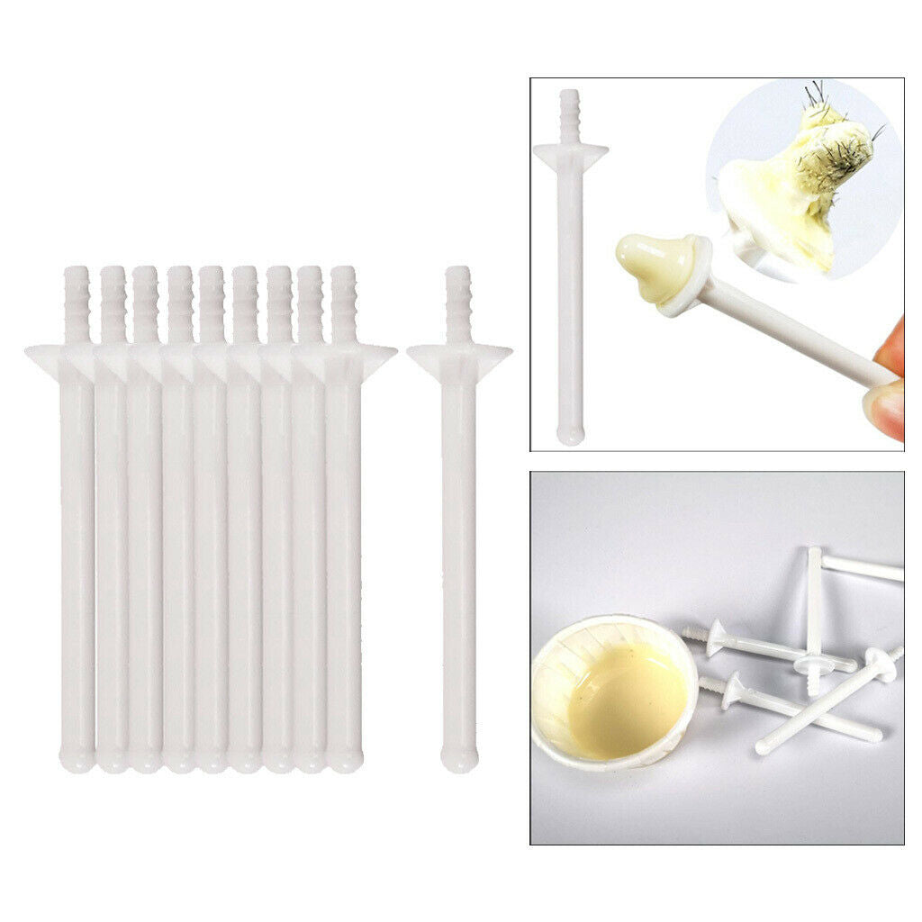 10x Face Nasal Hair Cleaning Remover Waxing Spatula Tattoo Wax Beans Stick