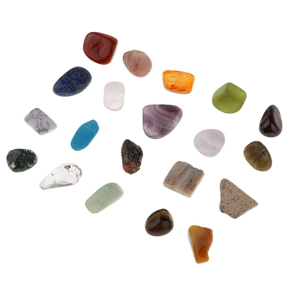 20pc/set Natural Minerals Specimen Ore for Children Kids Classroom Teaching