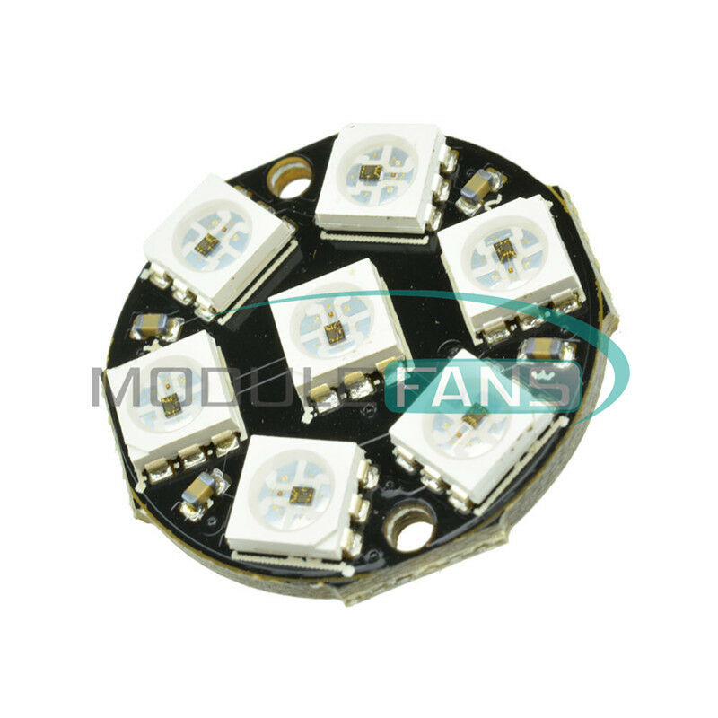 10PCS WS2812 7-Bit 5050 RGB LED Round LED Board Stable for Arduino  MF