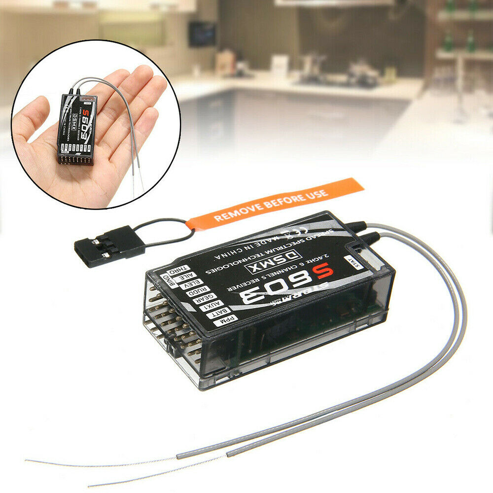 S603 2.4GHz 6CH DSM-X DSM2 Spread Receiver For JR Spektrum Dx5e Dx6i Dx7s Dx8