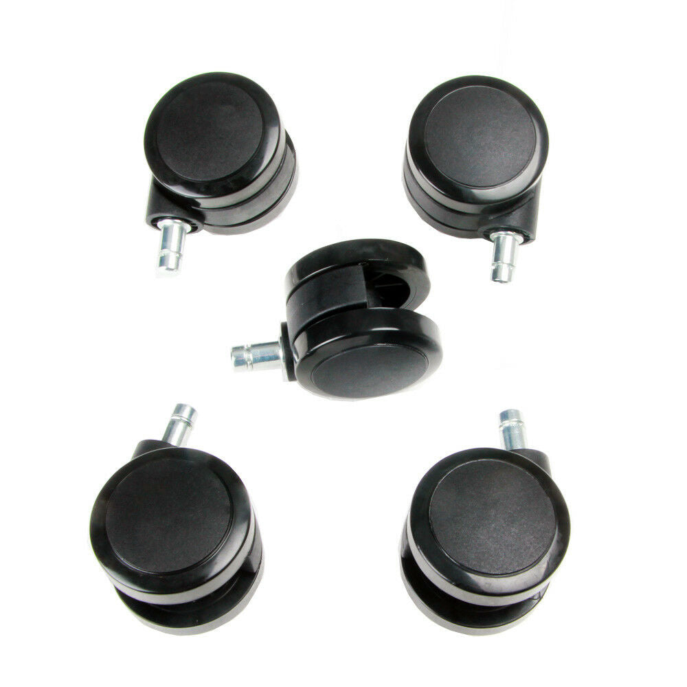 5 Pcs 1.5Inch Soft Wheel Fit Herman Miller Aeron Mirra Sayl Chair Hardwood Floor