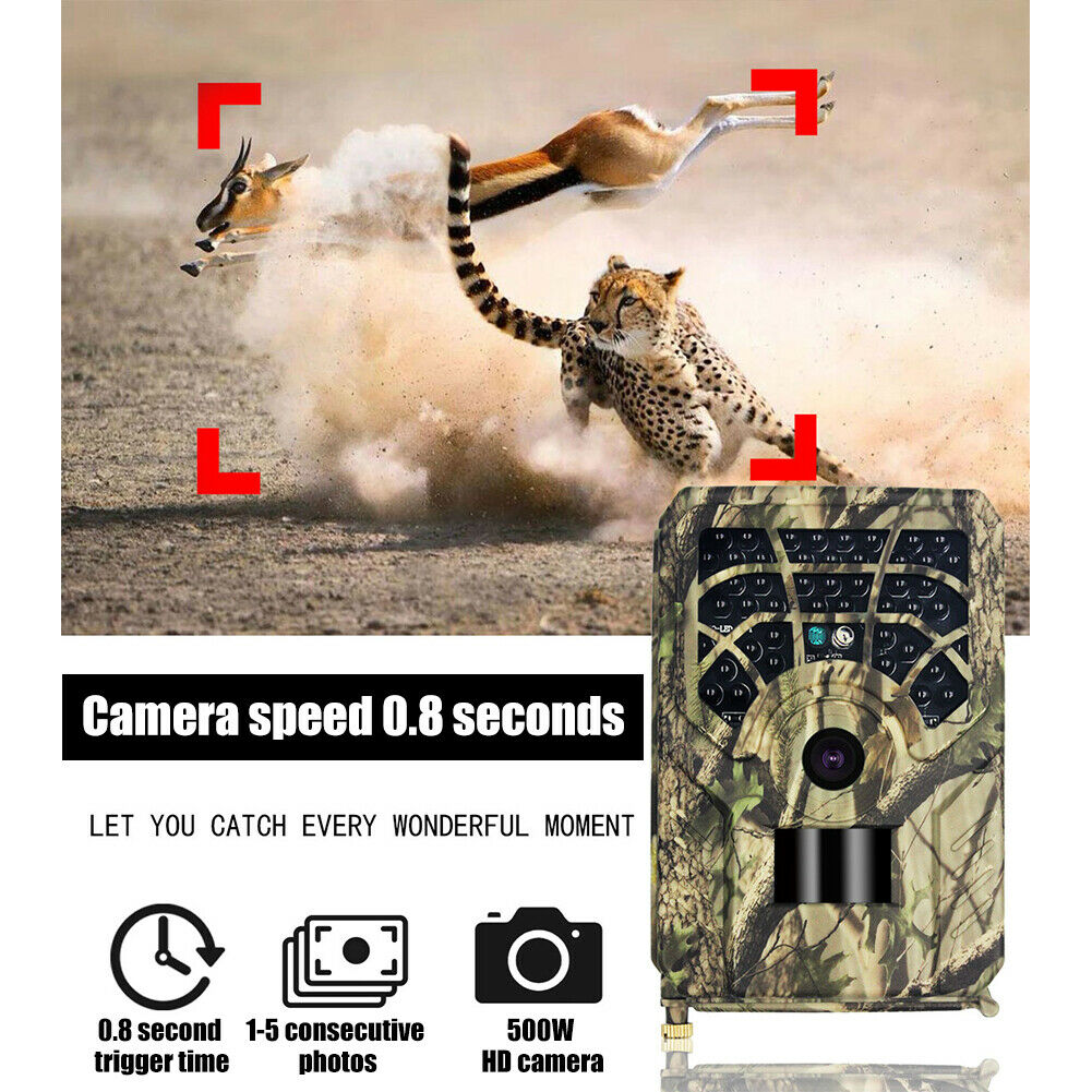 Trail Camera Game 5MP 720P Wildlife Huntings Camera Night Version 0.8S Trigger