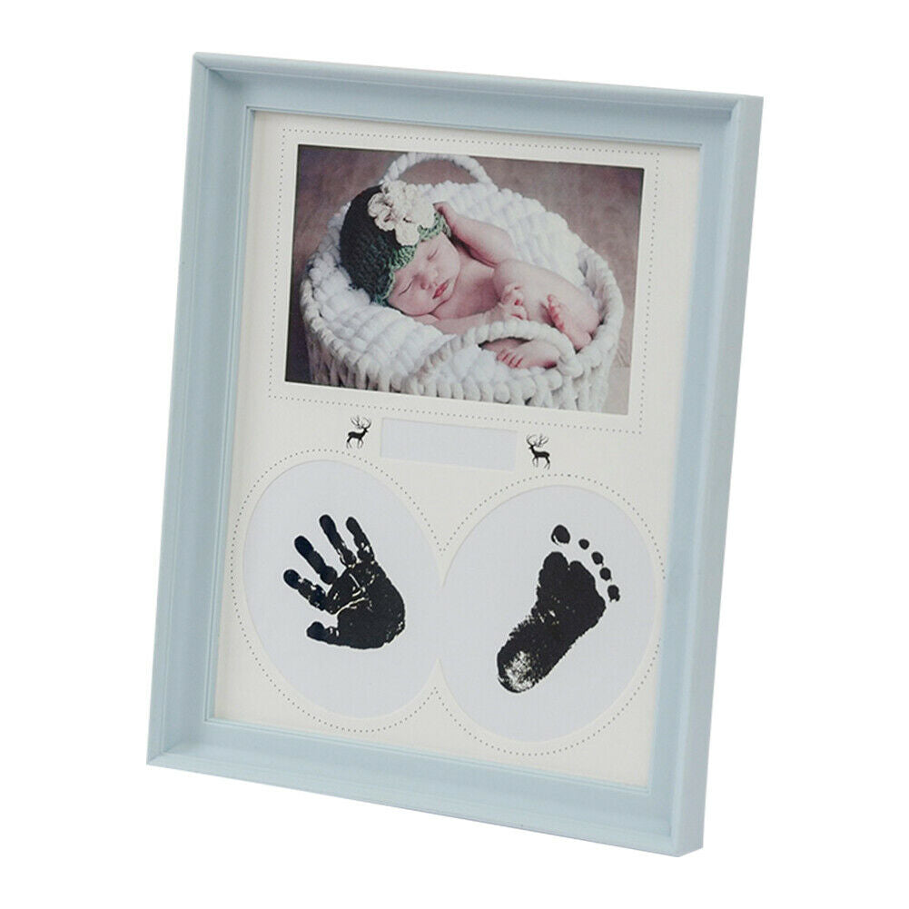 Newborn Baby Ink Pad Wall Pictures Bedroom Home Decor PVC Handprint Photo Frame