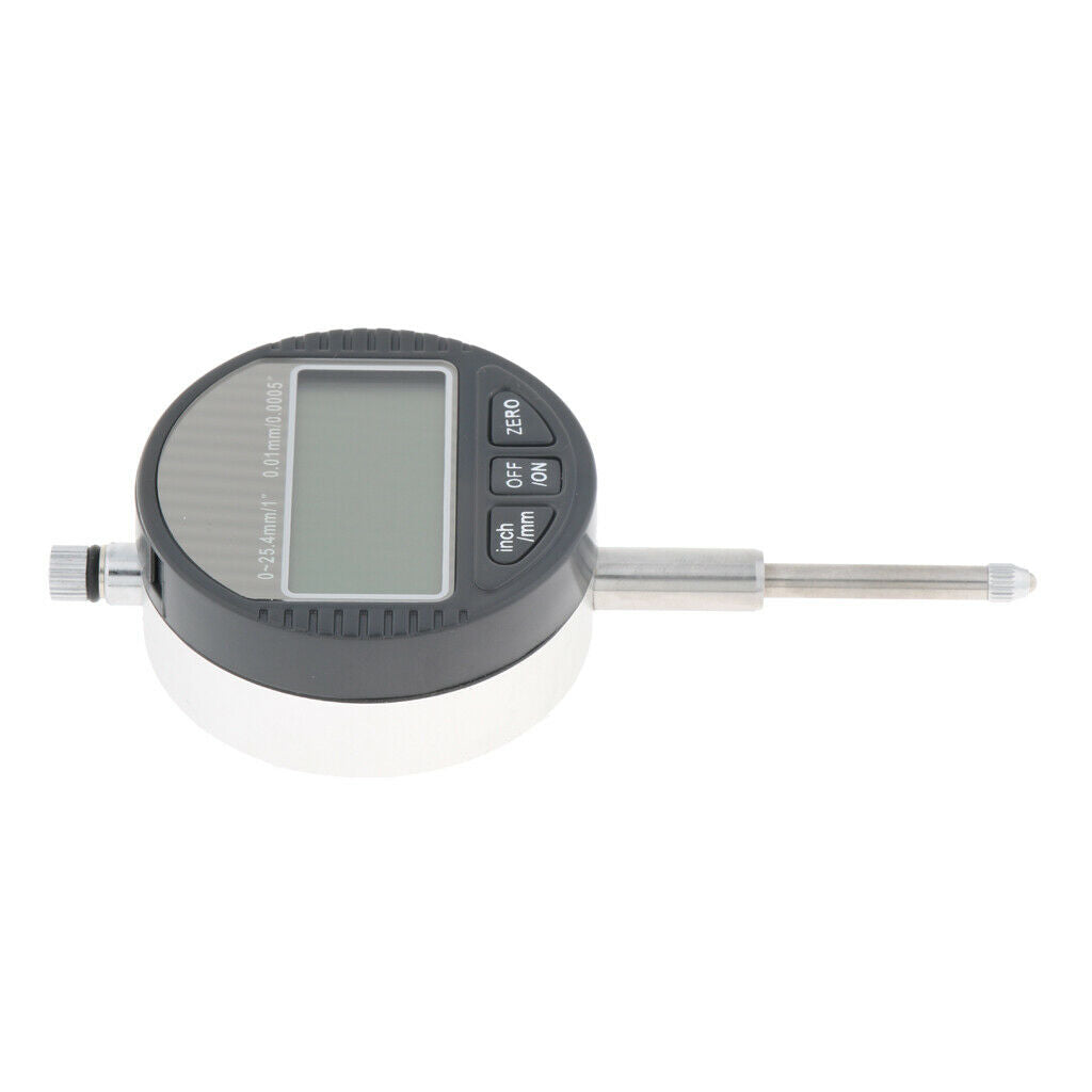 0-25mm Range Gauge Digital LCD Dial Indicator Precision 0.01mm/0.0005''