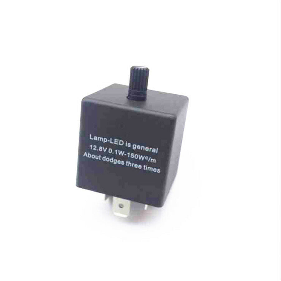 3 Pin Adjustable Electronic LED Flasher Relay for Car Turn Signal Blinker Light