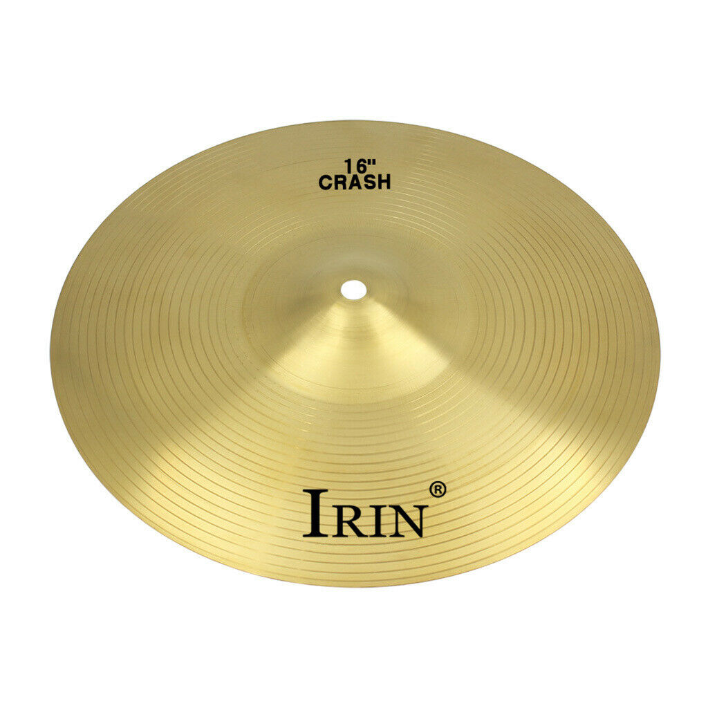 16 Inch Crash Cymbal Drum Set Brass Cymbal for Percussion Students Beginners