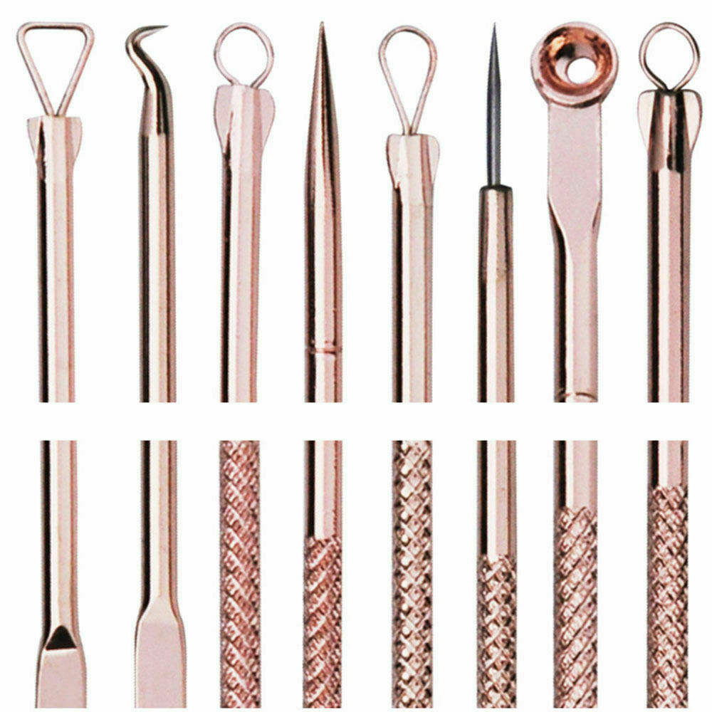 4pcs/Set Blackhead Acne Comedone Pimple Blemish Extractor Remover Tool Kit Set