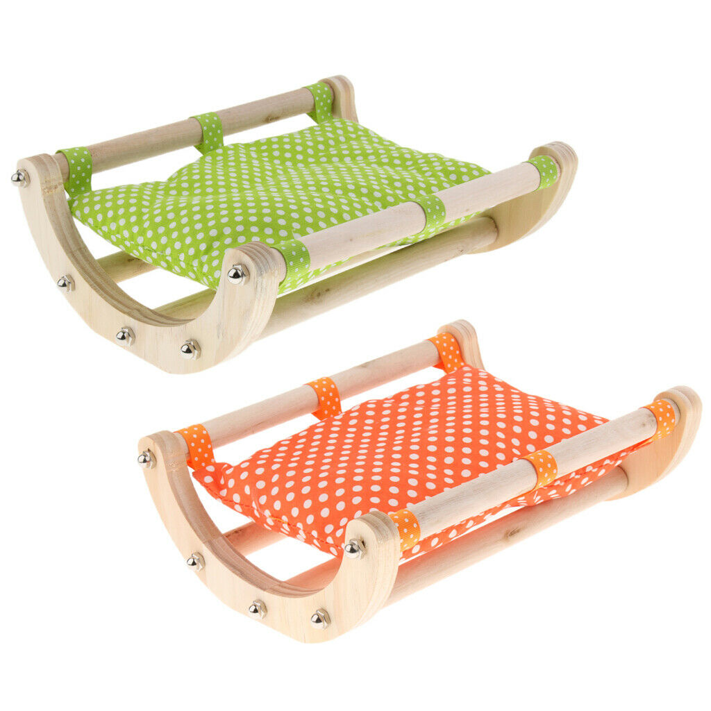 Small Pet Hamster Winter Warm Nest Mat Sofa Bed Cradle Sleep Bed Orange
