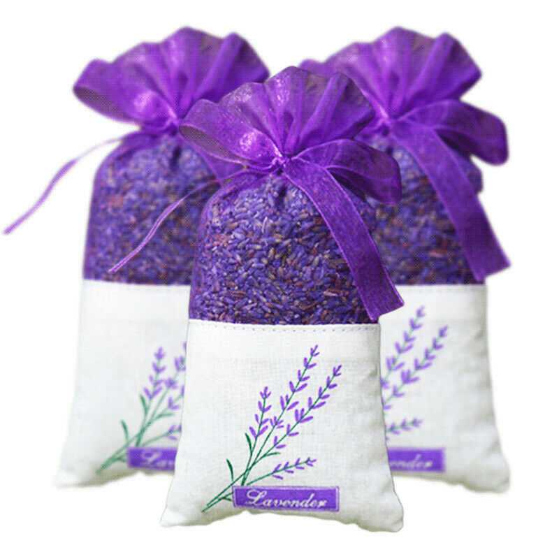 Natural Dried Lavender Bud Flower Sachet Bag Filling Car Room Air Refresh.l8