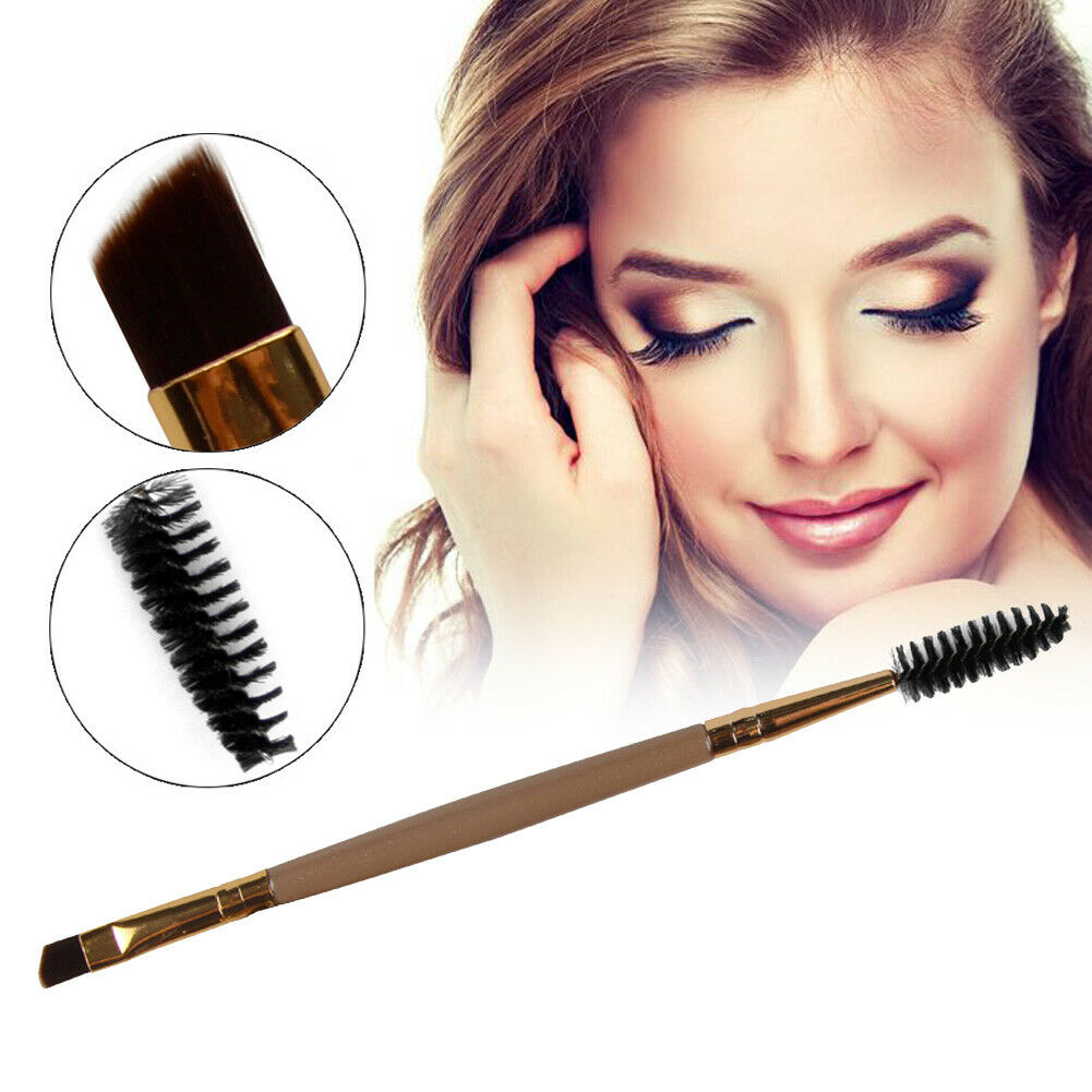 1pc Double Head Brush Pro Eye Lash Eye Brow Brush Cosmetic Makeup Brush @