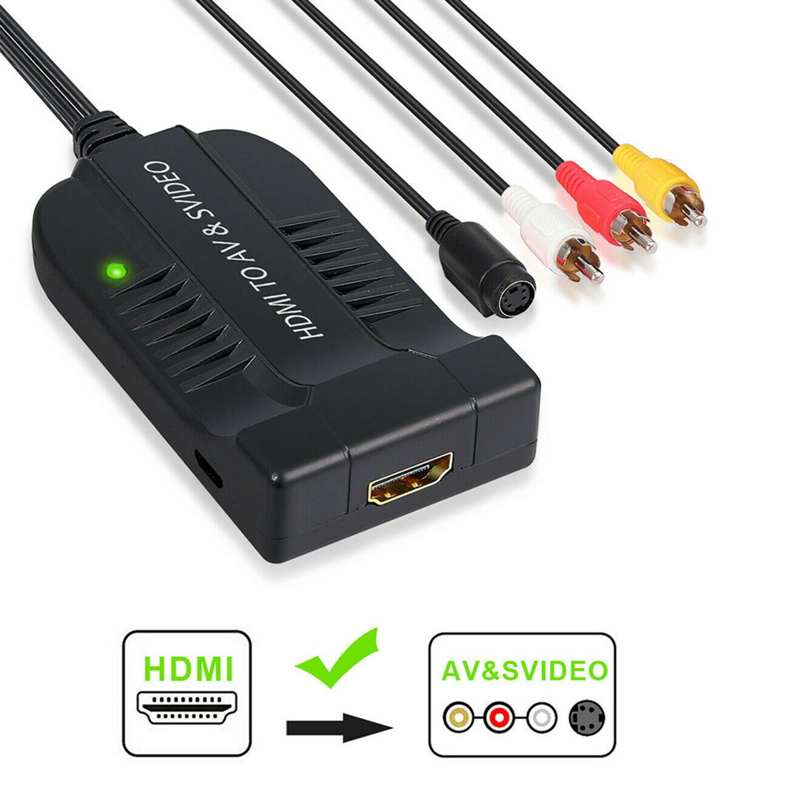 HDMI to Male AV CVBS Famale S-video Multimedia Interface 1080P for Projector