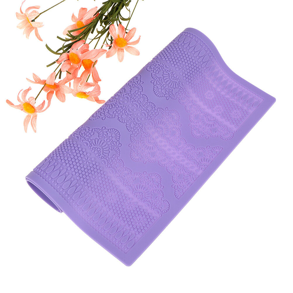 lace mould silicone mat fondant sugar craft ca mold diy baking decorating too&BD