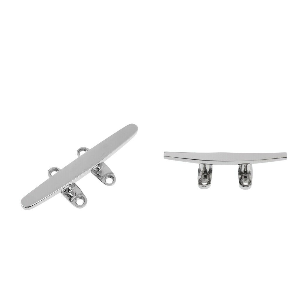 2PCS Dock Cleats, 5 inch 6 inch Open Base Boat Cleat, 316 Stainless Steel Boat