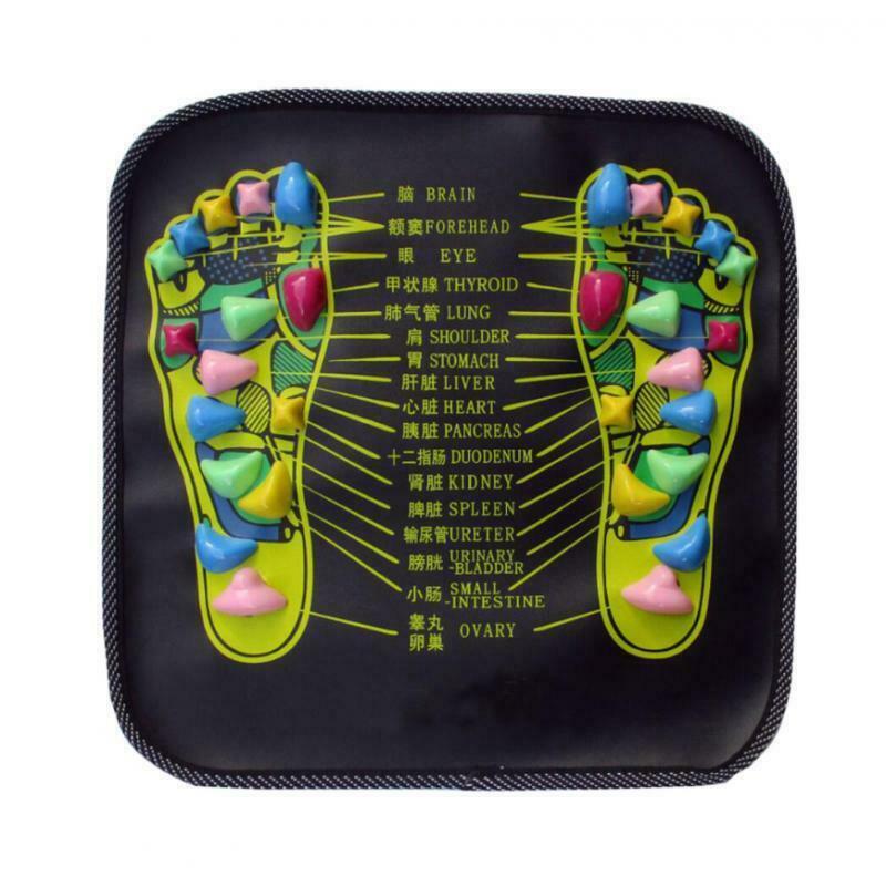 Foldable Foot Massager Mat Foot Leg Spa Cushion Massaging Carpet 34*34cm