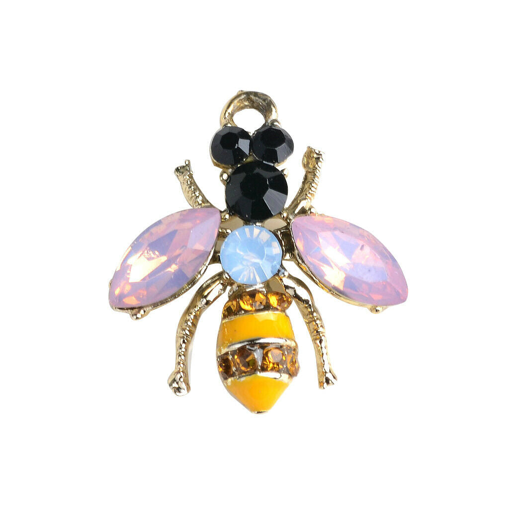 Pretty 5x Craft Supplies Bees Charm Pendant for Crafting, Jewelry Making