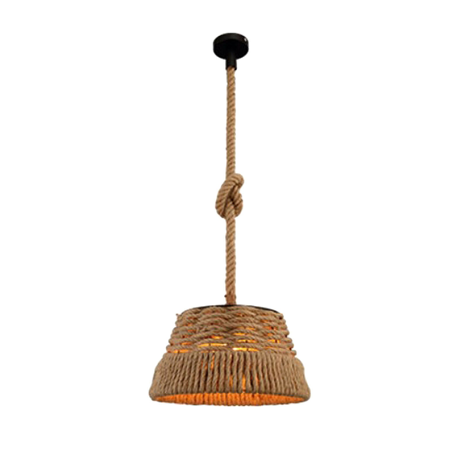 Novelty Hand-woven Pendant Ceiling Lamp Kitchen Restaurant Hotel Office Hanging