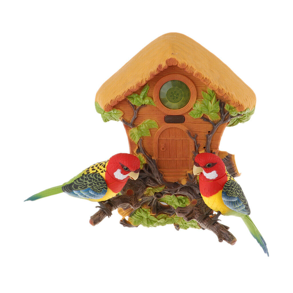 Wall-mounted Simulated Chirping Parrot Bird