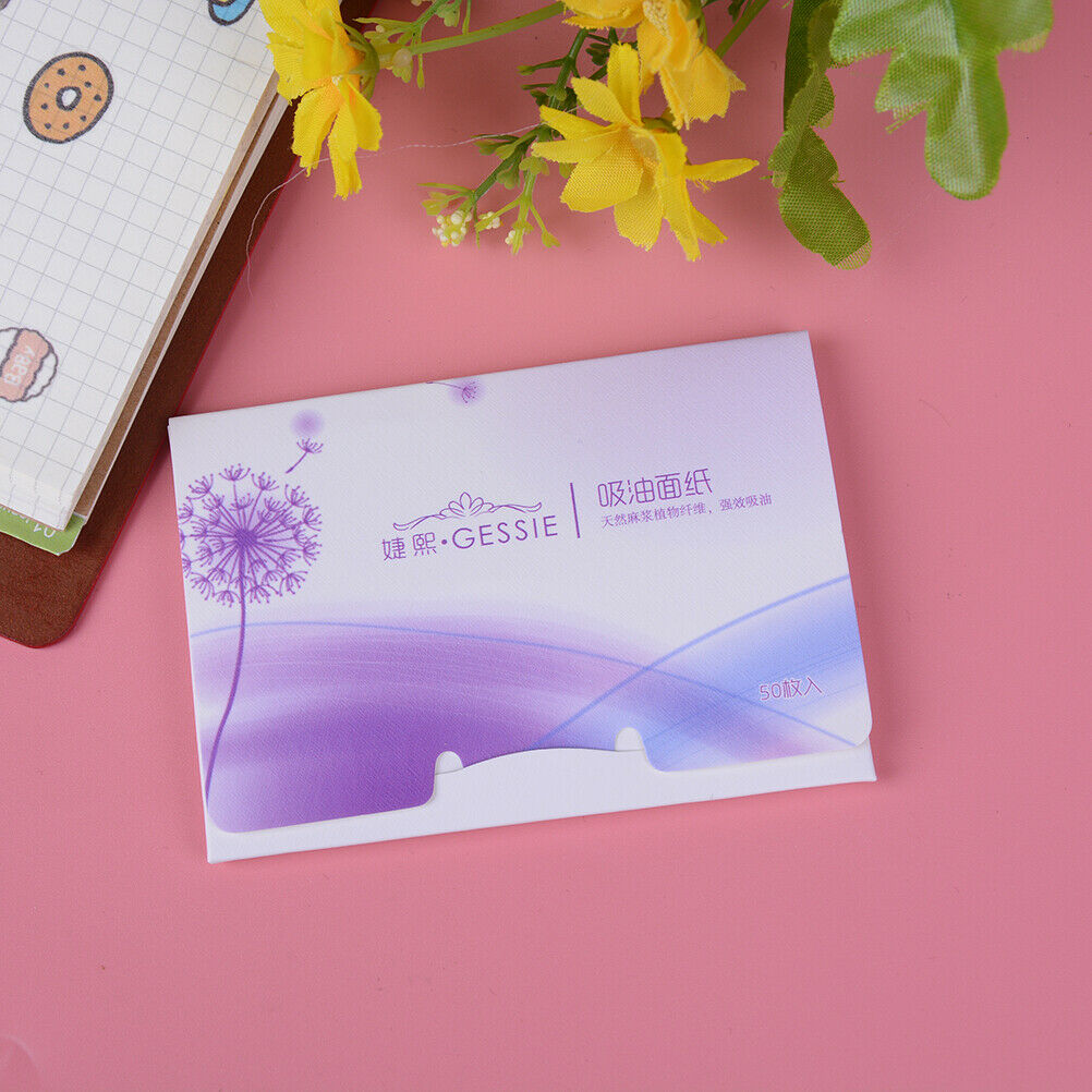 1Pack/50Pcs Clean and Clear Oil absorbing sheets Oil Control Film Blotting Pa TH
