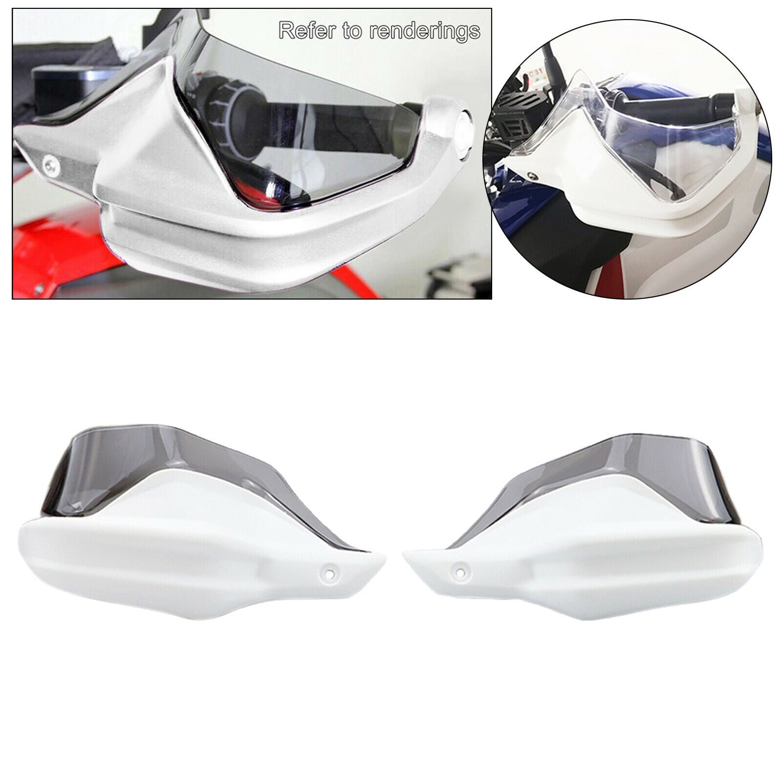 Motorcycle Handlebar Hand Guard Hand Shield for BMW S1000XR Parts White Gray