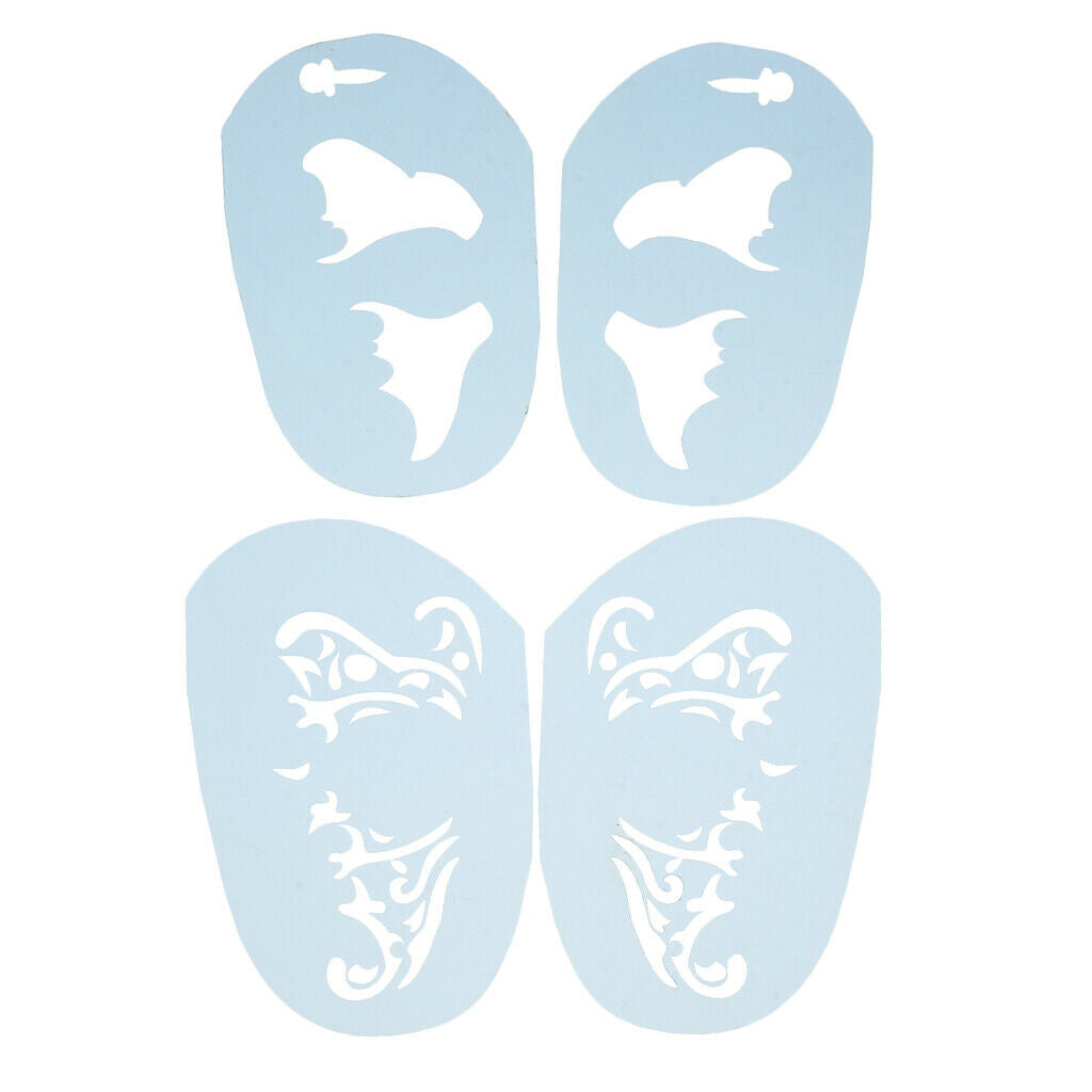 Plastic Make-up Stencils Children's Make-up For Kids Parties Girls Carnival