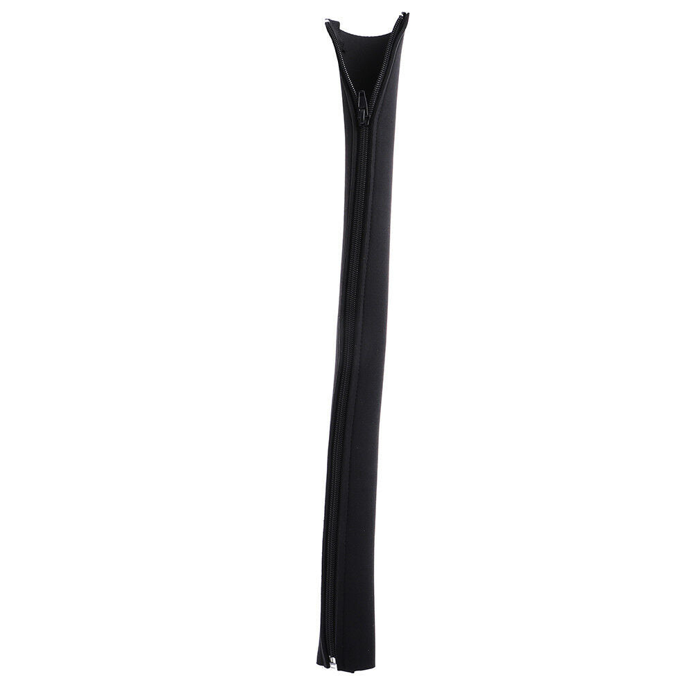 1Pc DIY neoprene cable management sleeve zipper wrap wire hider cover organ Lt