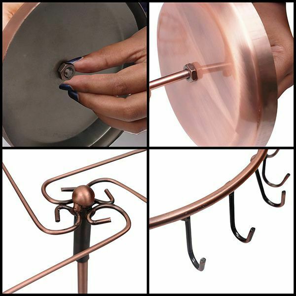 2Pcs Metal Rotating Display Rack for Jewelry, Pendant, Bracelet, Ear,  StoraV6M1