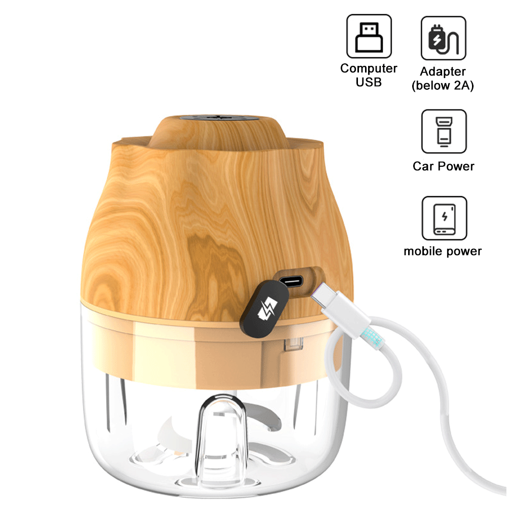Mini Multi-function Electric Garlic Masher Cooking Machine Wireless Meat Grinder
