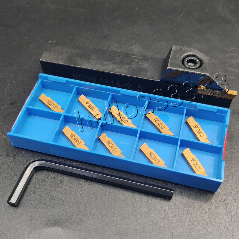 MGEHL1616-2.5 lathe External Turning Tool Holder + MGMN250-M 2.5mm CNC inserts