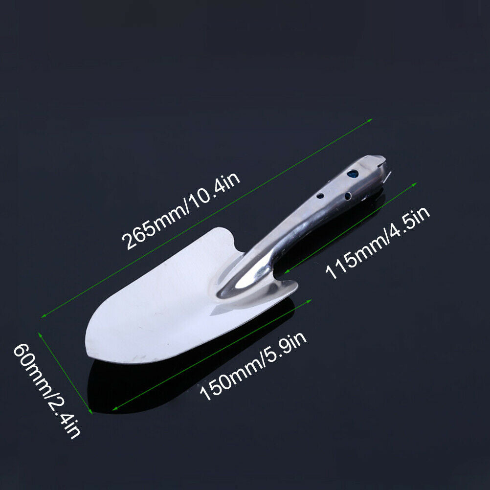 Stainless Steel Garden Trowel Potting Soil Scoop Hand Shovel Tool Soil Diggers