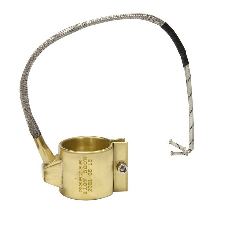 110V 380W 35mmx35mm Injected Mould Heating Elements Brass Band Heater for InjeG3