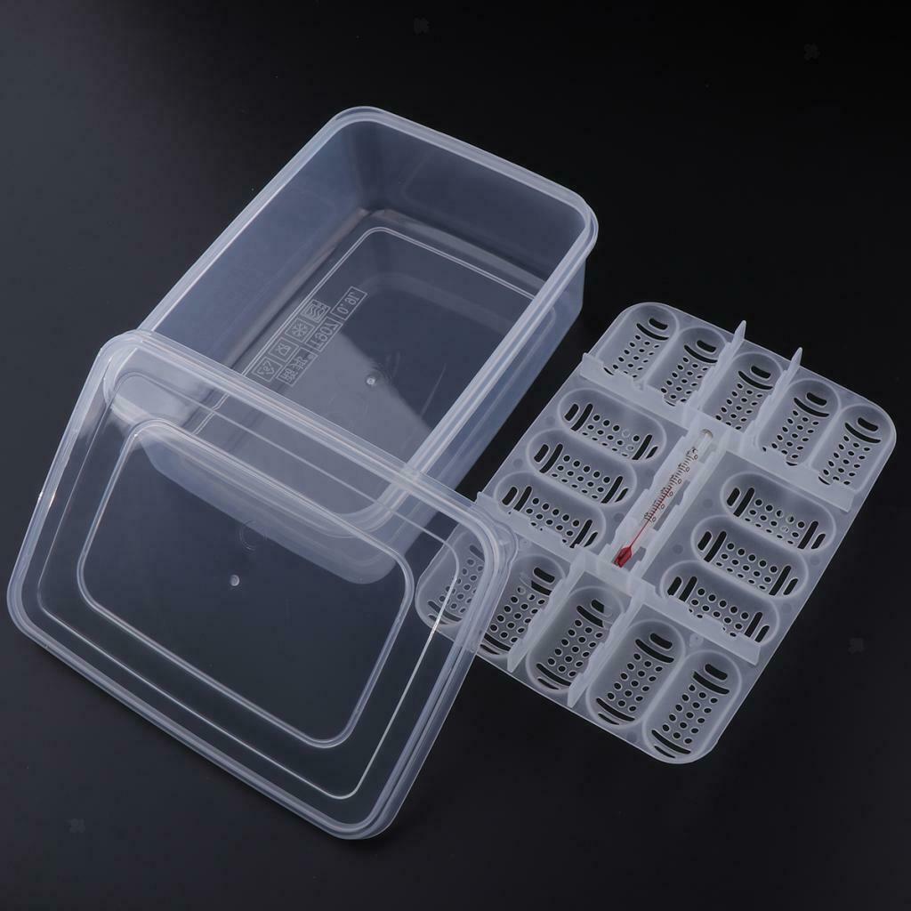 16 Grids Reptiles Egg Incubator with Thermometer