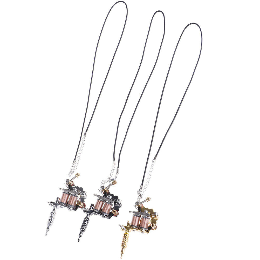 1X Mini Tattoo Machine Tattoo Keychain Key Holder Punk Style As Pendant O.l8