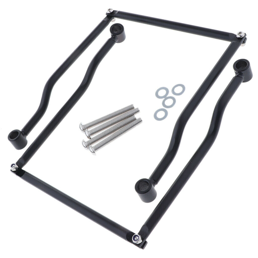 2pcs Alloy Saddlebag Brackets Support Universal for  Crusier - Black