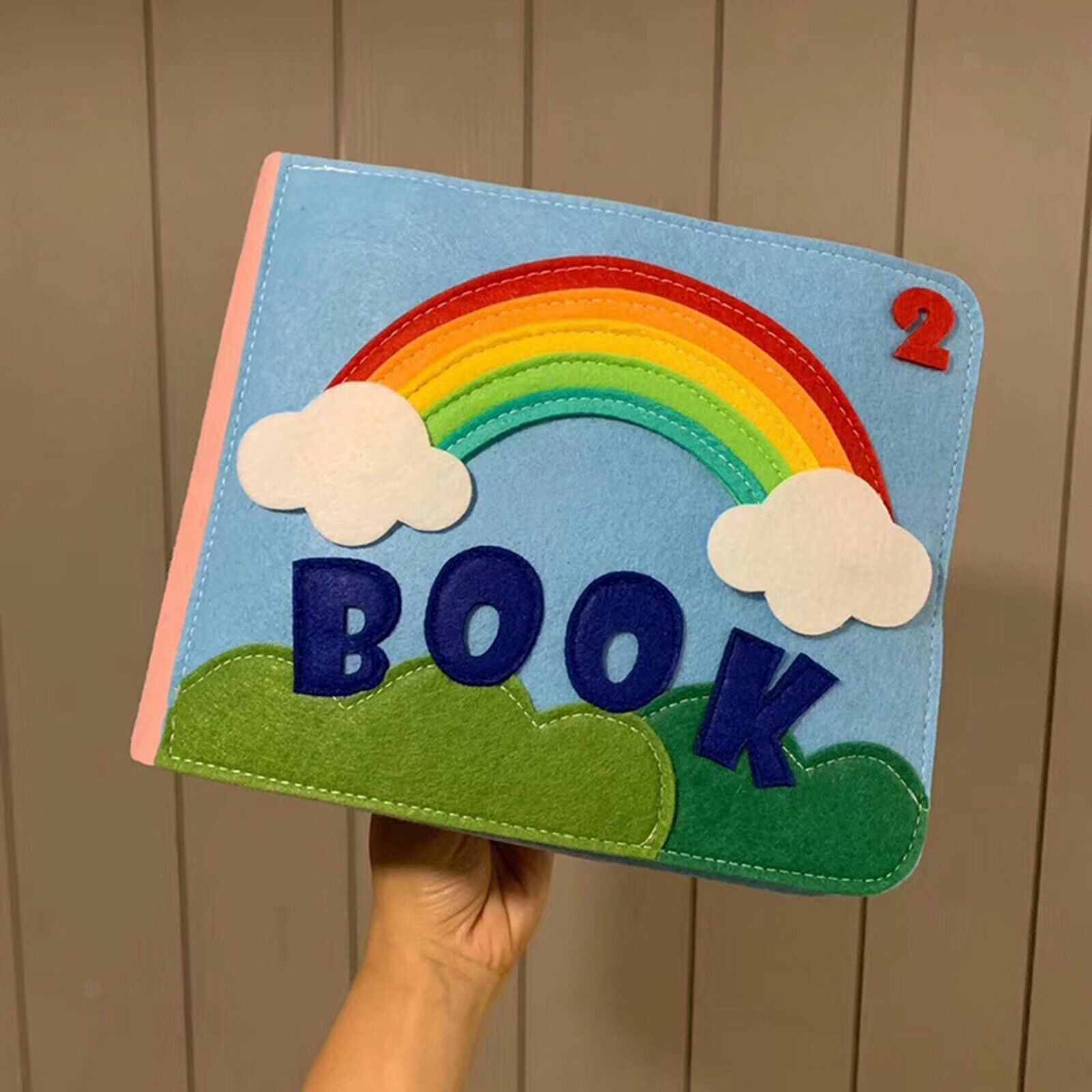 Felt Quiet Books   Soft Baby Book Touch and Feel Cloth Book Sensory Book